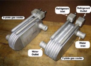 Carbon dioxide heat pump from condenser to gas cooler 5