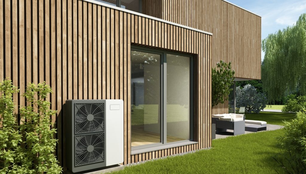 3d,Rendering,Of,A,Modern,Wooden,Villa,With,Electrical,Heat