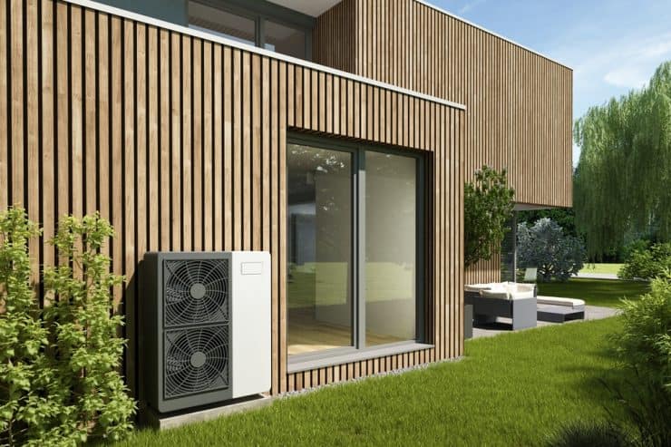 3d,Rendering,Of,A,Modern,Wooden,Villa,With,Electrical,Heat