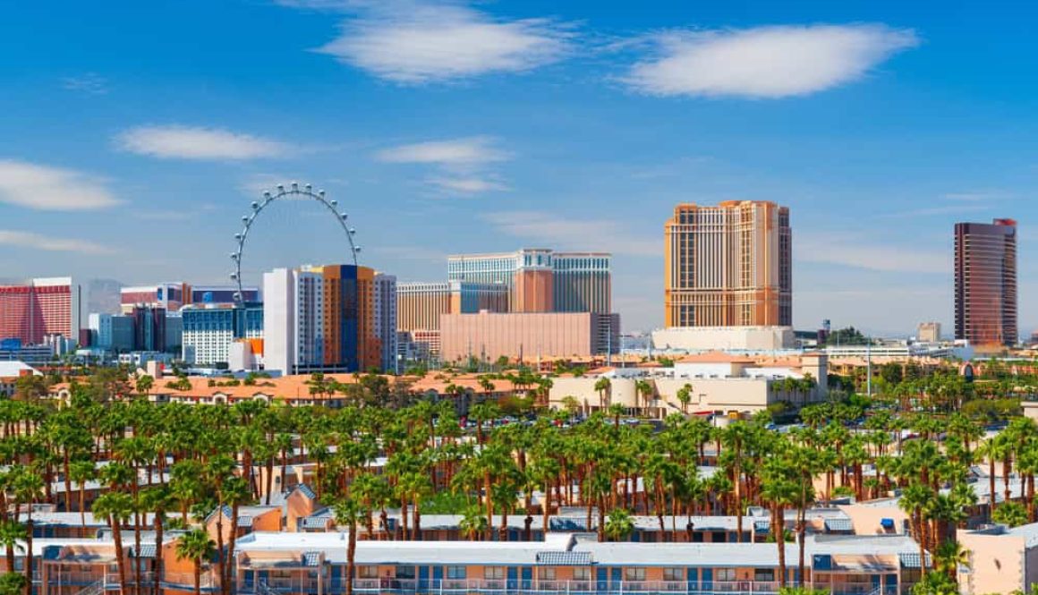 Las,Vegas,,Nevada,,Usa,Downtown,City,Skyline.