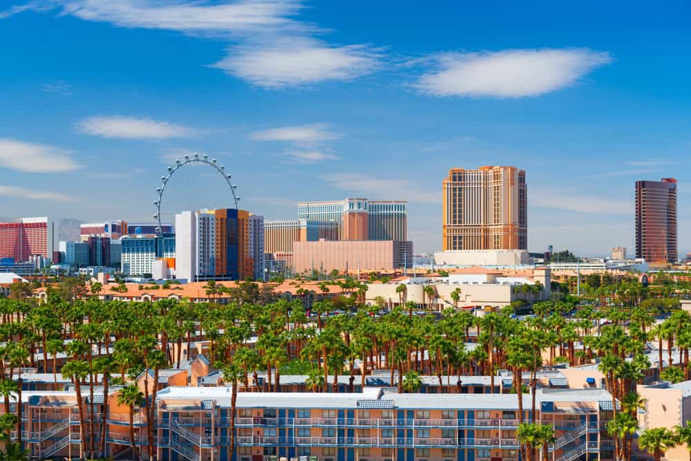 Las,Vegas,,Nevada,,Usa,Downtown,City,Skyline.