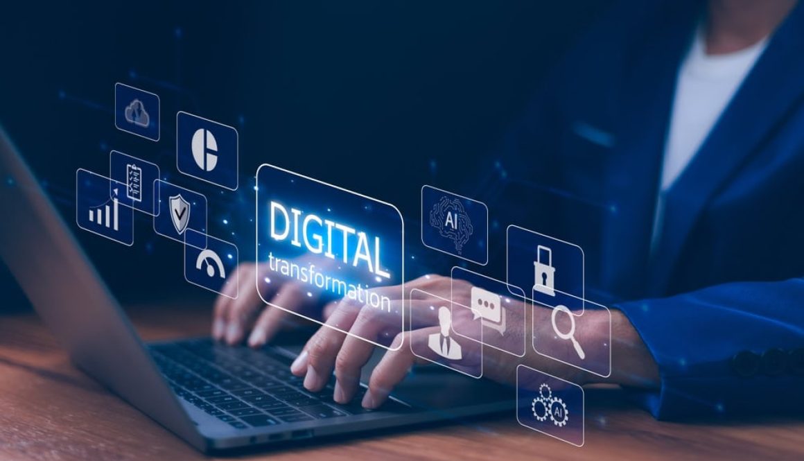 Digital,Transformation,And,Various,Business,Technology,Concept.,Businessman,Working,On
